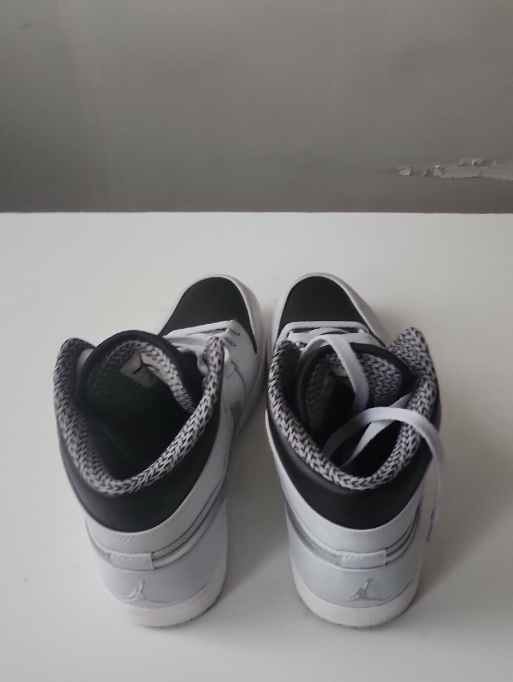 Nike Air Jordan High-Top Sneakers - White & Black - Picture 5 of 9